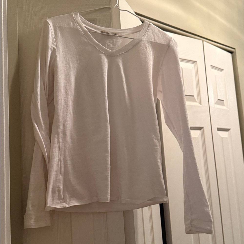 Active Basic White Long Sleeve Tee - image 3